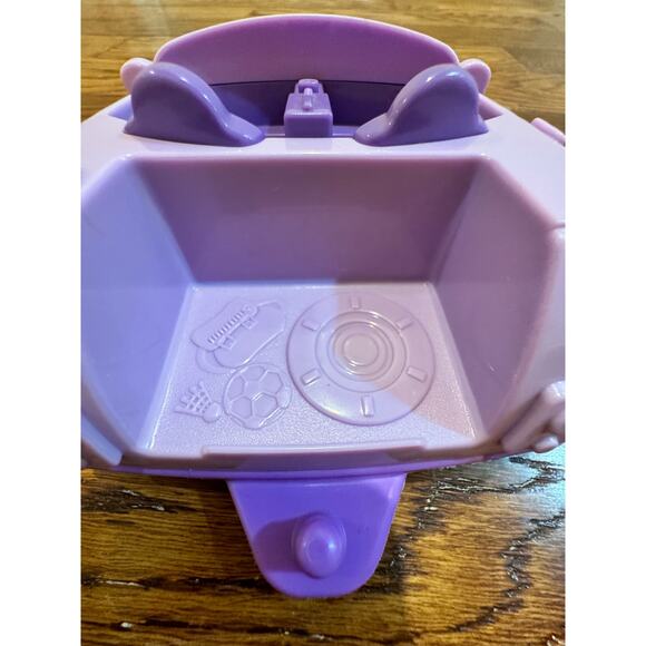 Fisher Price Little People Purple Car 2007 Convertible with Trailer Hitch Toy - Picture 6 of 9